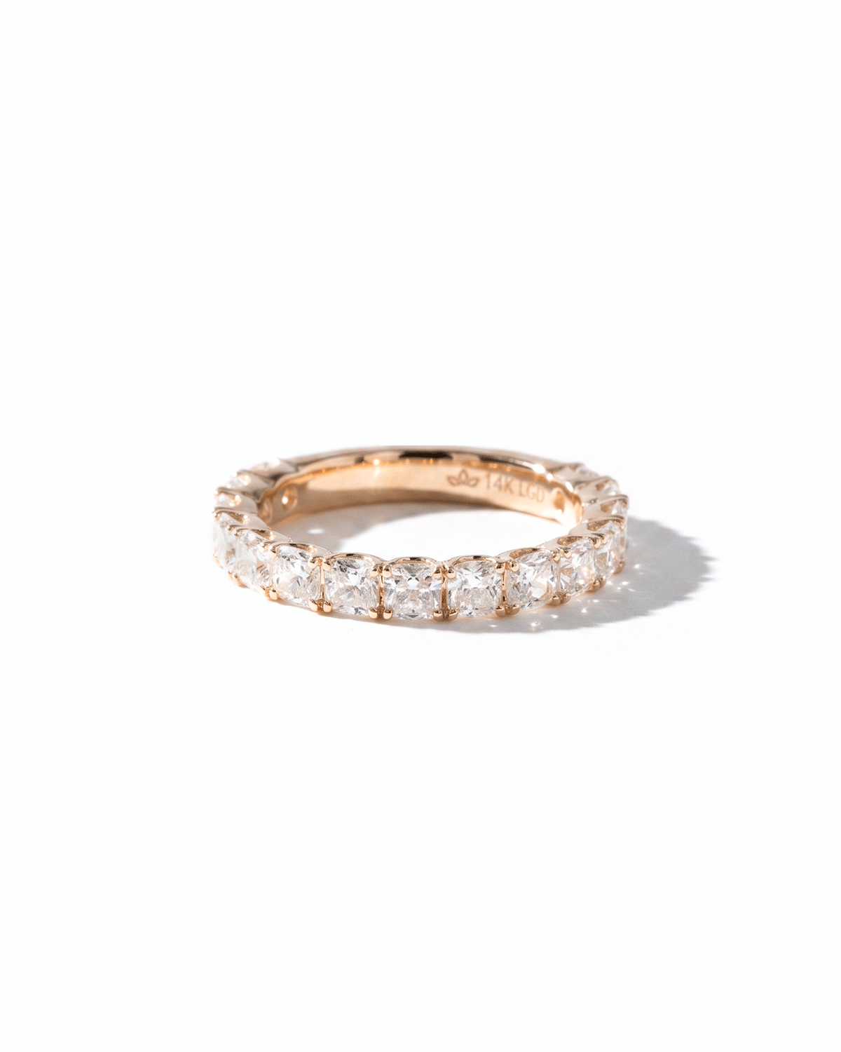 3.0mm Mini Cushion Lab Diamond Ring