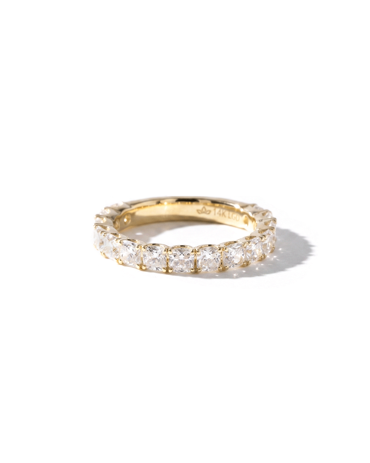 3.0mm Mini Cushion Lab Diamond Ring