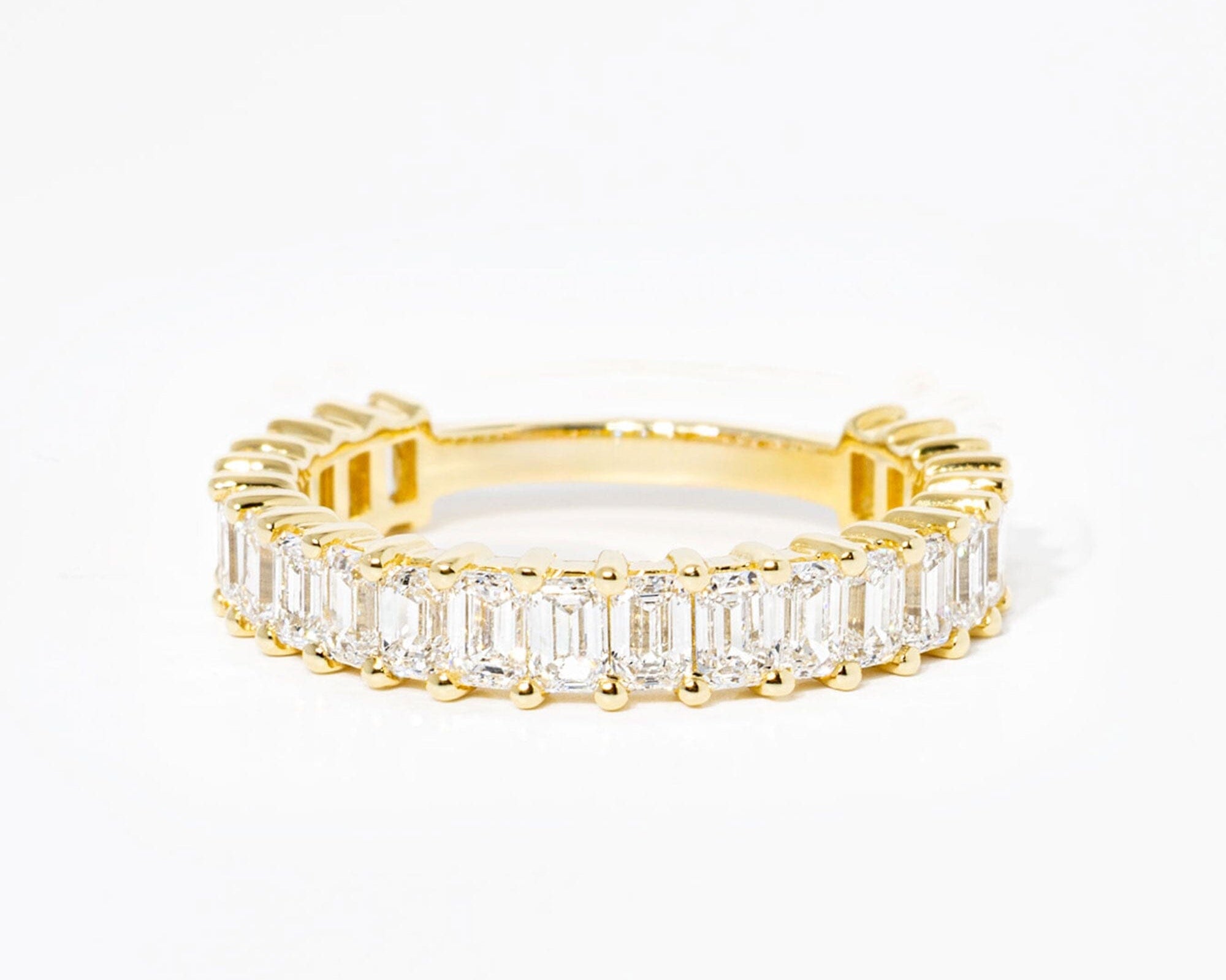 3mm Mini Emerald Lab Diamond Band Rings Princess Bride Diamonds 