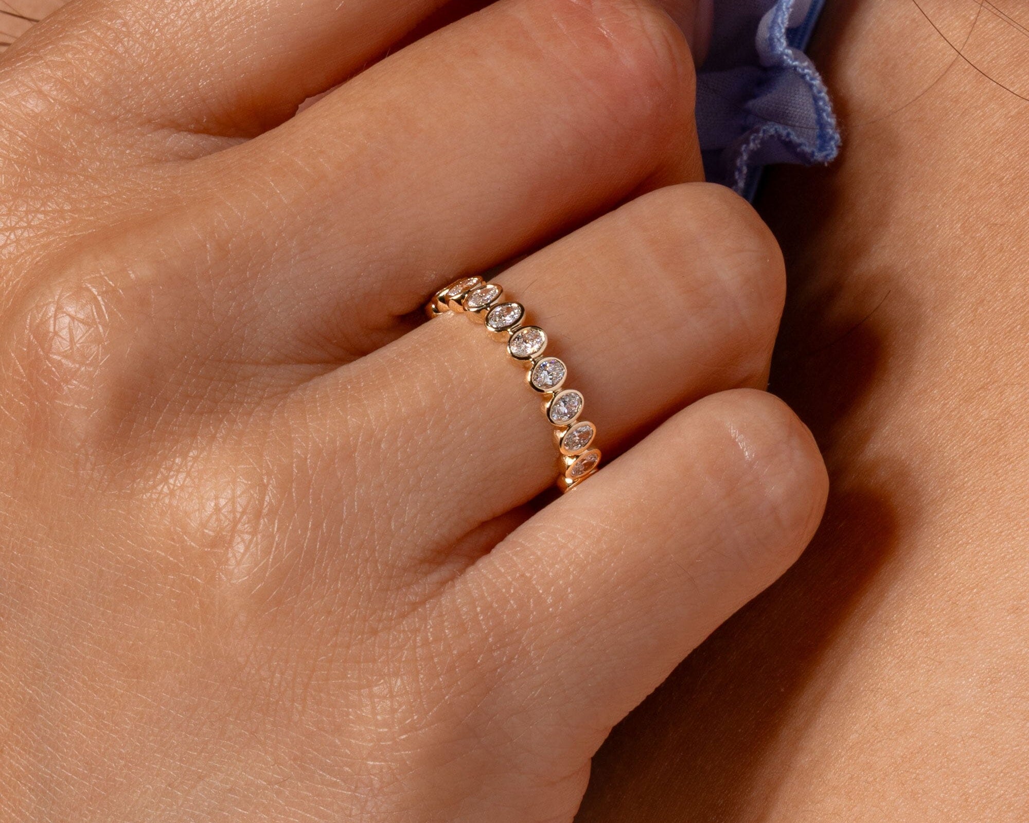 3mm Oval Bezel Ring Rings Princess Bride Diamonds 