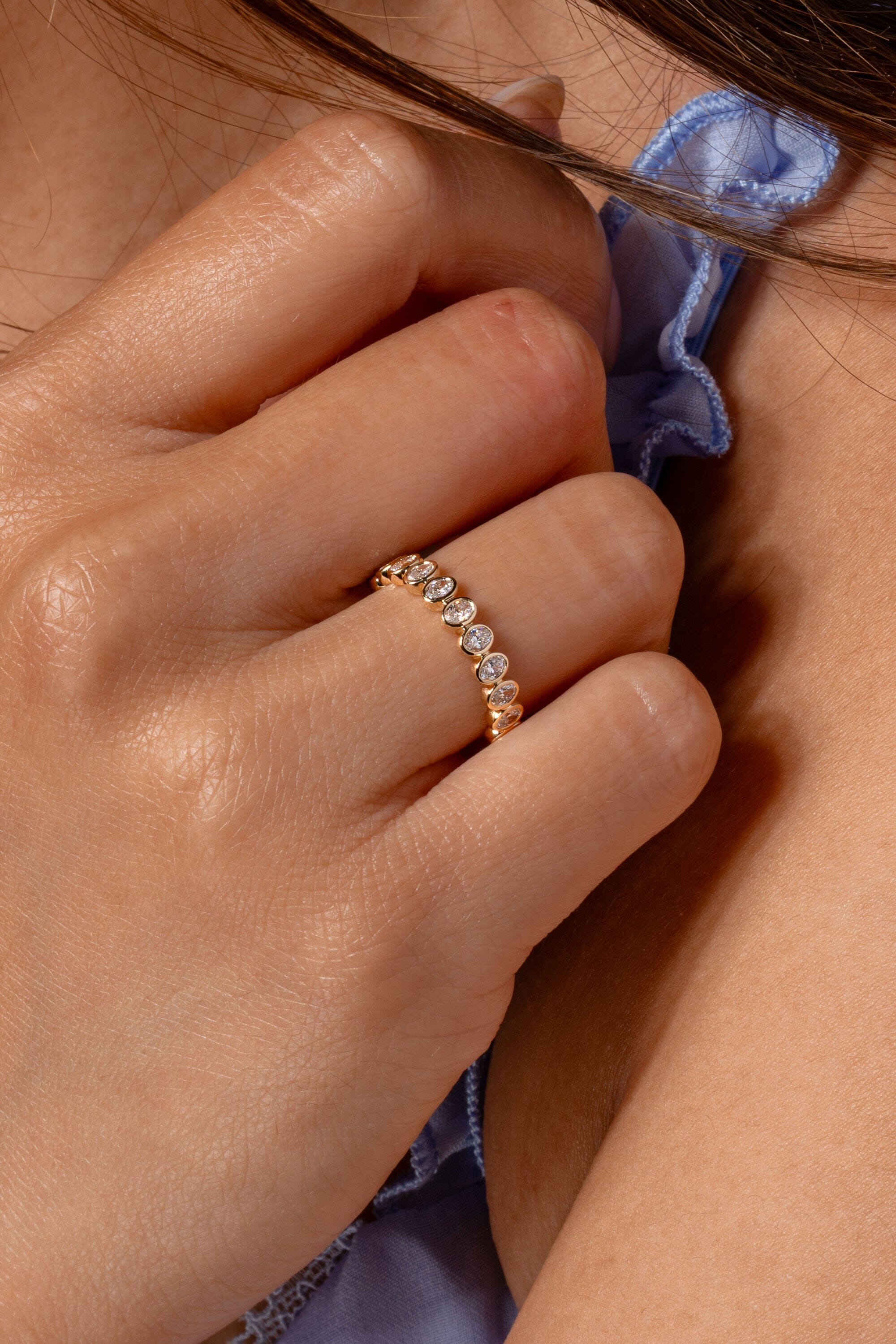 3mm Oval Bezel Ring Rings Princess Bride Diamonds 