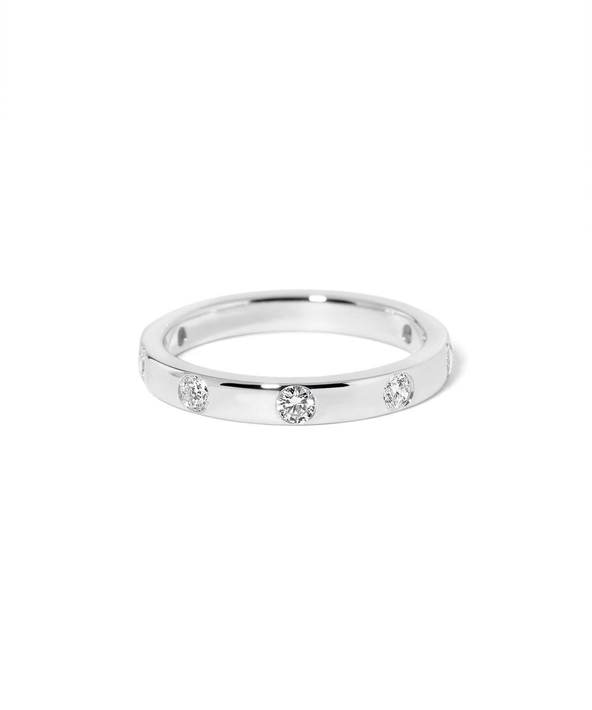 3mm Round Diamond Inlay Band - PBD Rings