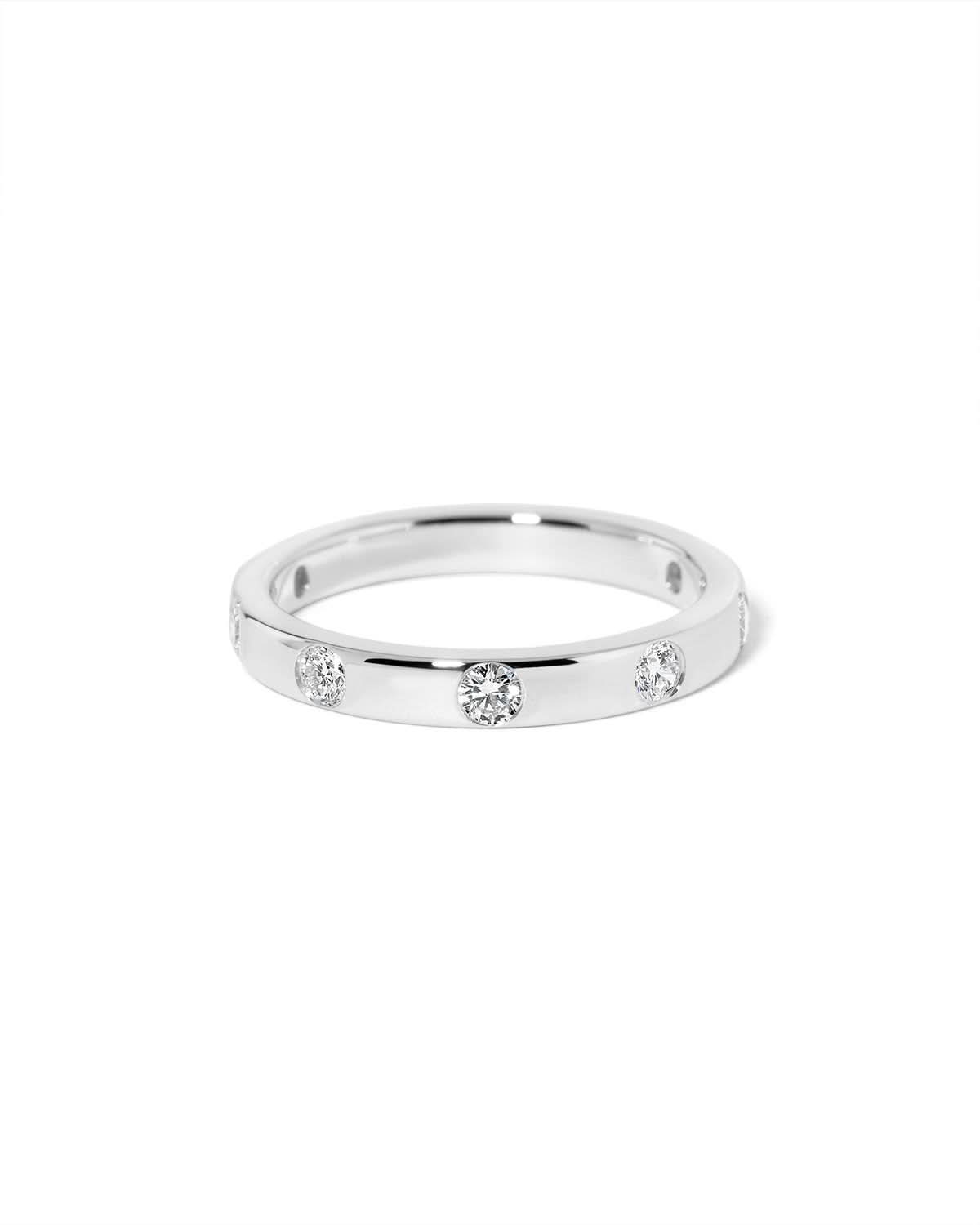 3mm Round Diamond Inlay Band - PBD Rings