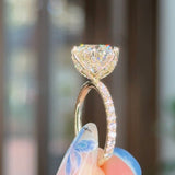 4.00ct D-VS1 Round Lab Diamond Samantha Engagement Rings Princess Bride Diamonds 