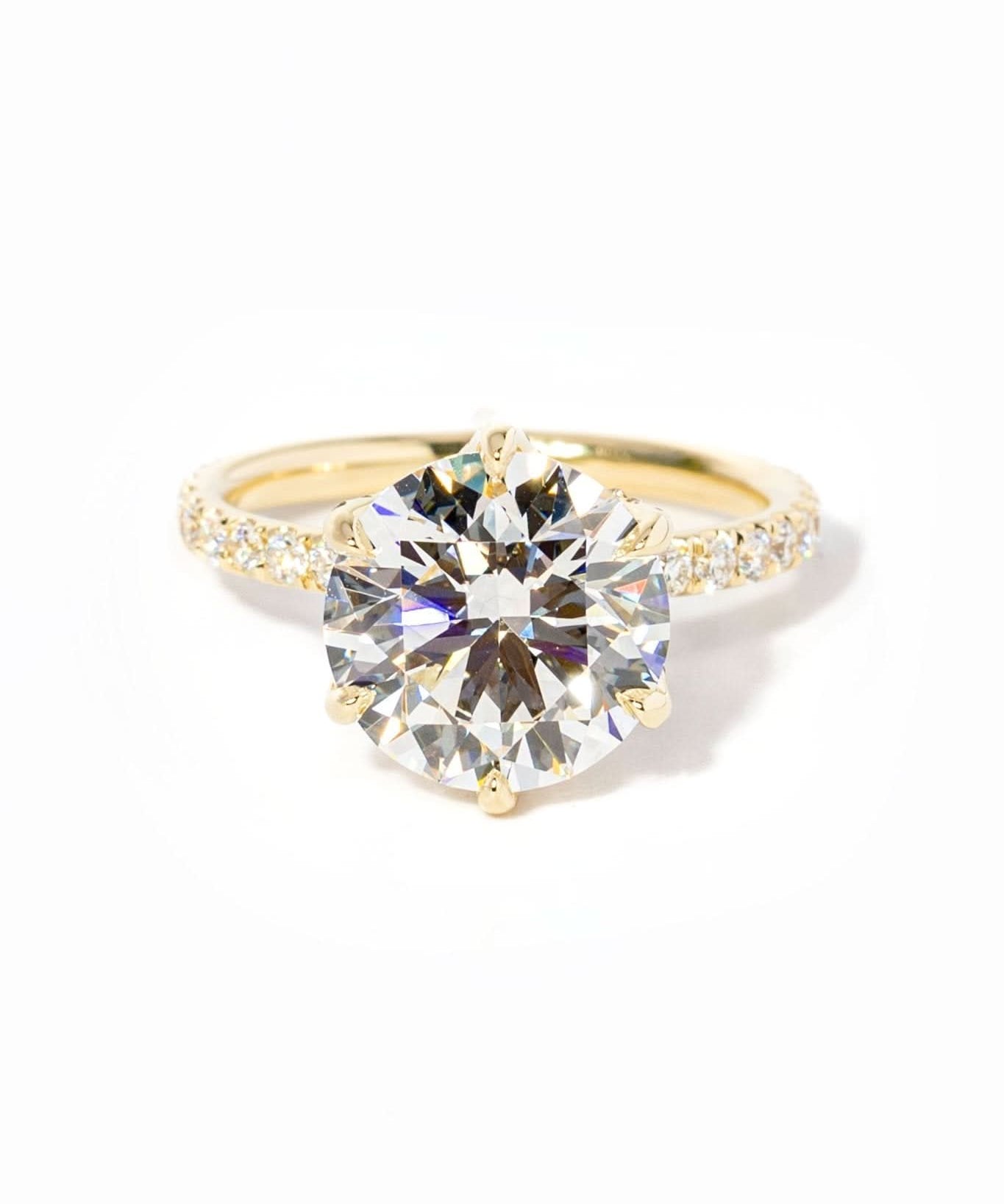 4.00ct D - VS1 Round Lab Diamond Samantha - PBD Engagement Rings