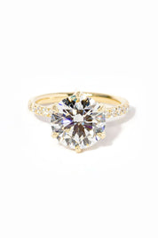 4.00ct D - VS1 Round Lab Diamond Samantha - PBD Engagement Rings