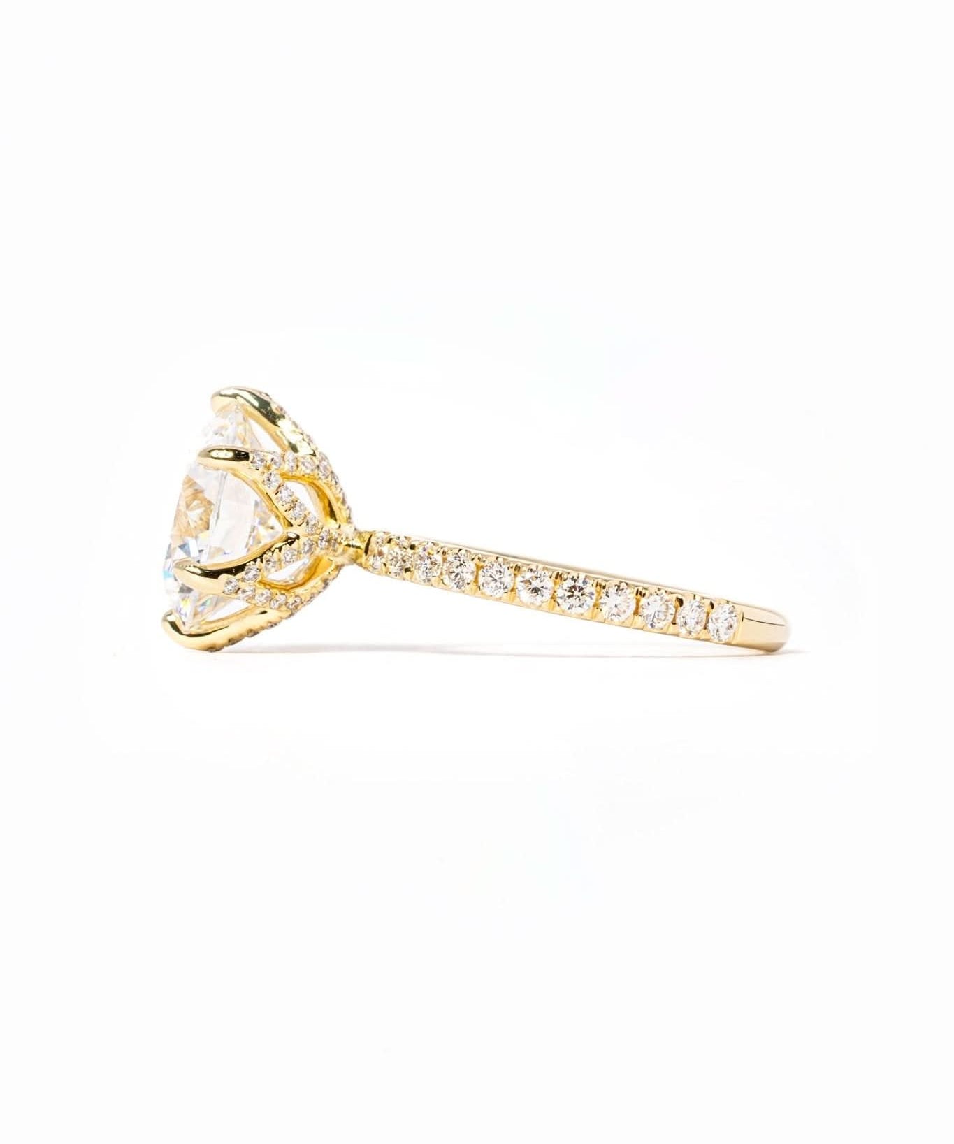 4.00ct D - VS1 Round Lab Diamond Samantha - PBD Engagement Rings