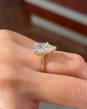 4.00ct E-VS1 Pear Lab Diamond Hana - PBD Engagement Rings