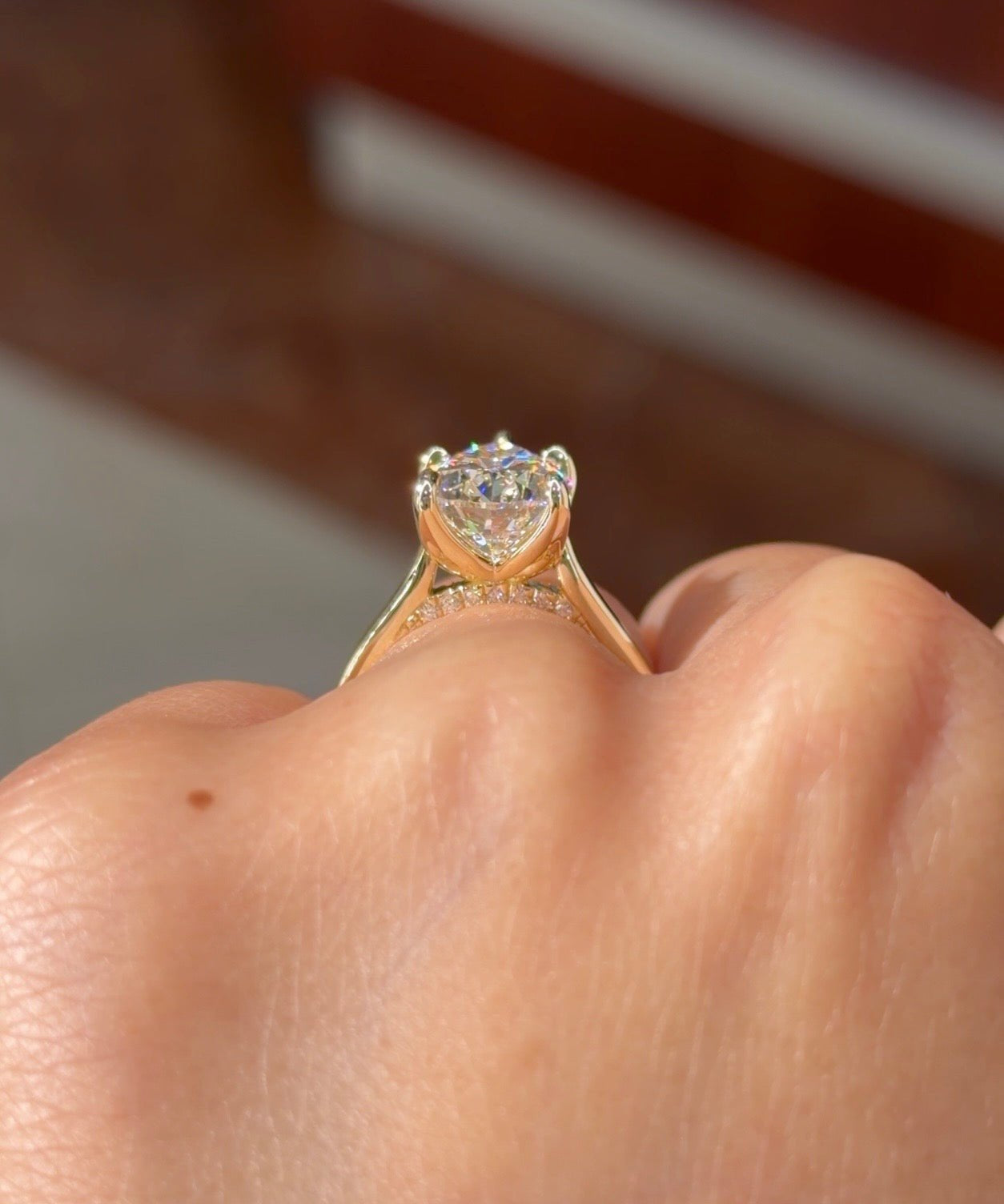 4.00ct E-VS1 Pear Lab Diamond Hana - PBD Engagement Rings