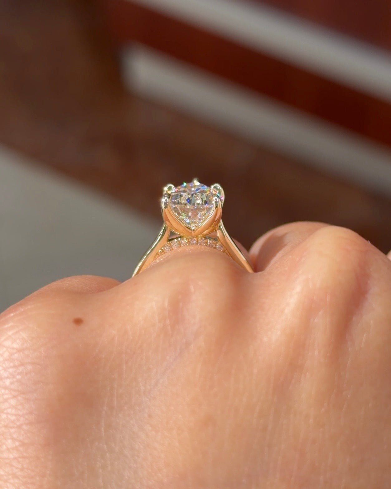 4.00ct E-VS1 Pear Lab Diamond Hana - PBD Engagement Rings