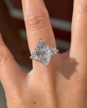4.01ct D-VS1 Marquise Lab Diamond Supernova - PBD Engagement Rings