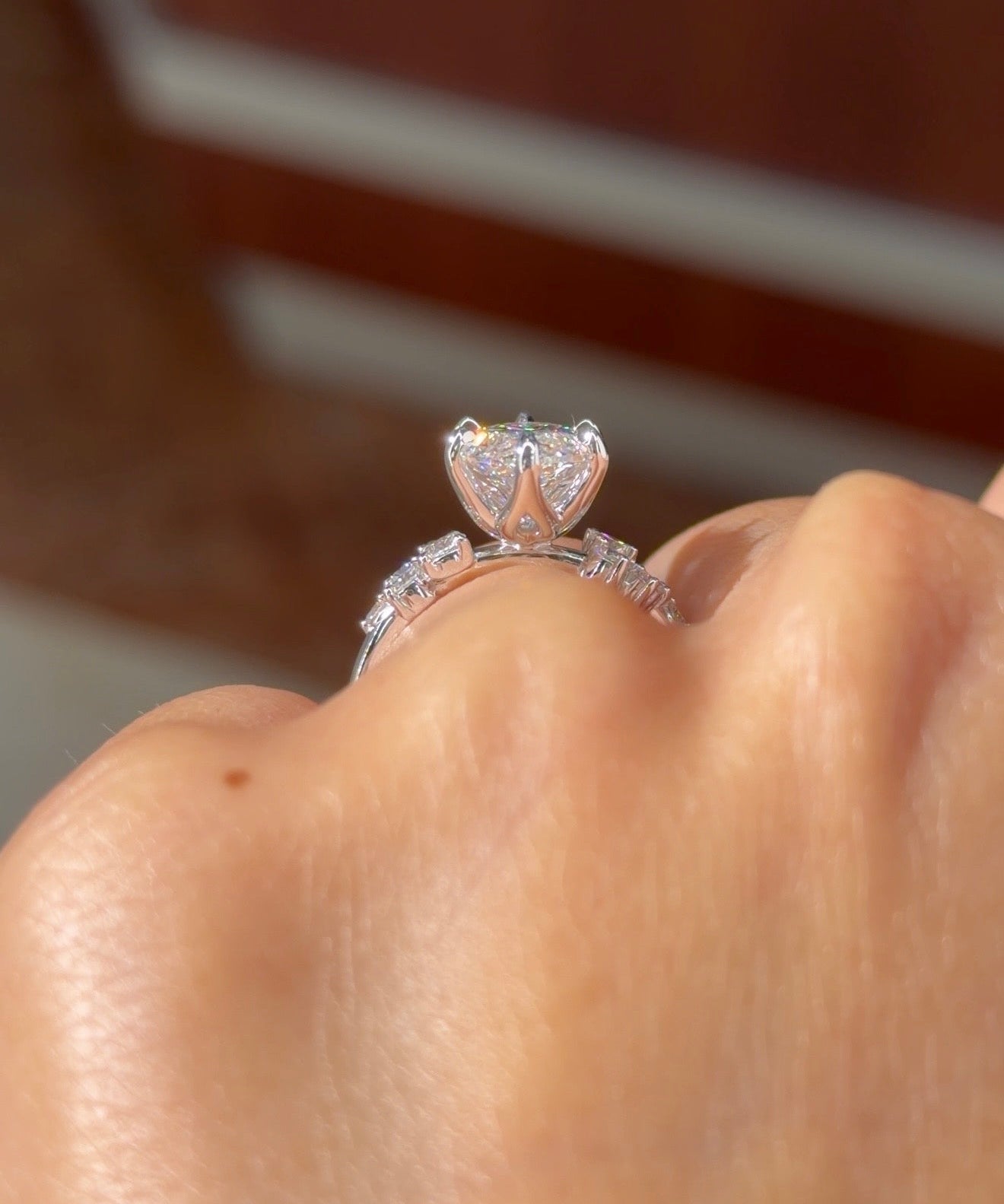 4.01ct D-VS1 Marquise Lab Diamond Supernova - PBD Engagement Rings