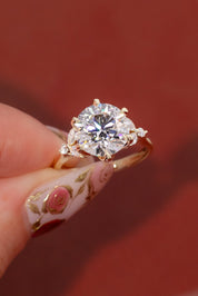 4.01ct D - VS1 Round Lab Diamond Olivia - PBD Engagement Rings