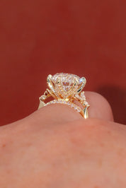 4.01ct D - VS1 Round Lab Diamond Olivia - PBD Engagement Rings