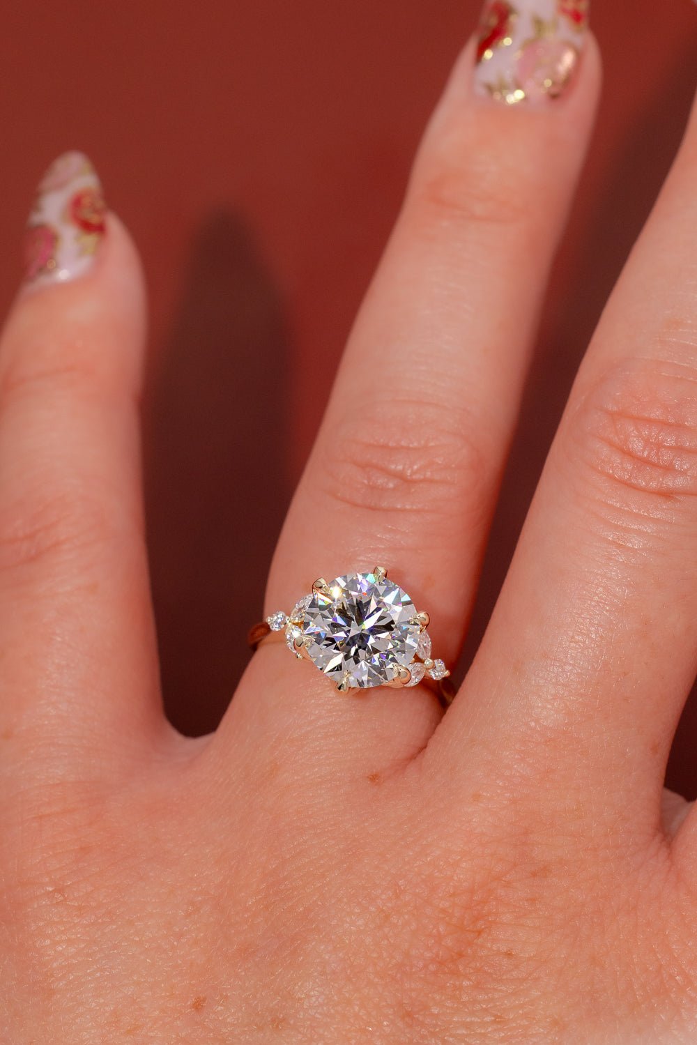 4.01ct D - VS1 Round Lab Diamond Olivia - PBD Engagement Rings