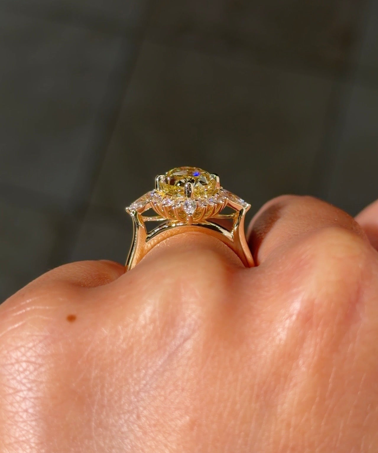 4.01ct FIY - VS1 Oval Lab Diamond Meridian - PBD Engagement Rings