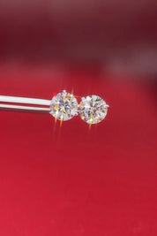4.02ct Core Round Lab Diamond Martini Studs - PBD Earrings