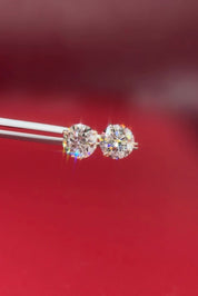 4.02ct Core Round Lab Diamond Martini Studs - PBD Earrings