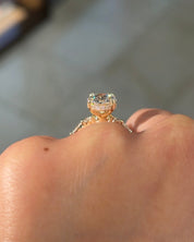 4.02ct D - VS1 Oval Lab Diamond Rei - PBD Engagement Rings