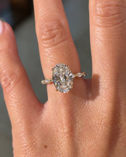 4.02ct D - VS1 Oval Lab Diamond Rei - PBD Engagement Rings