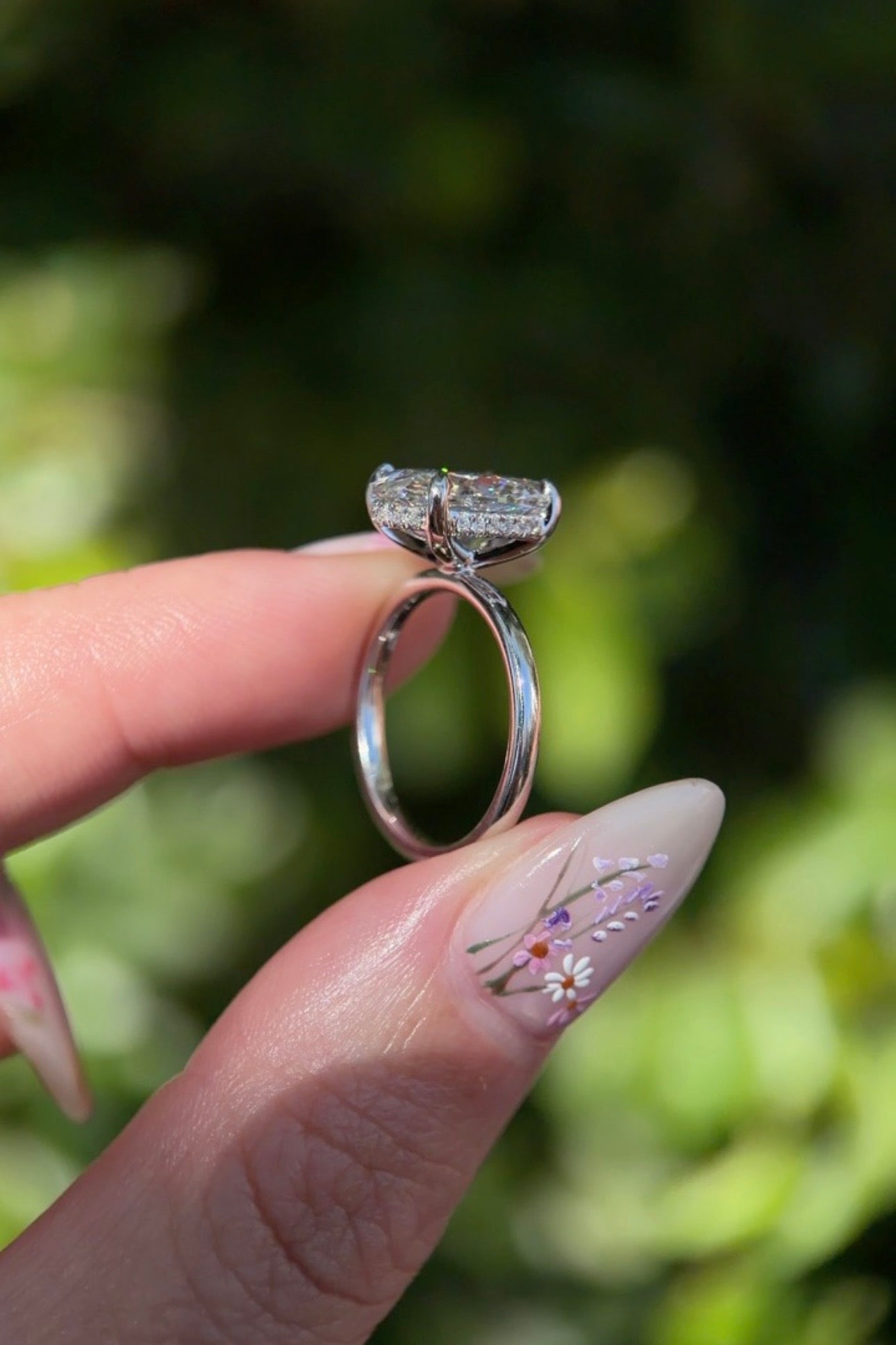 4.02ct F - VS1 Oval Lab Diamond Kayla - PBD Engagement Rings