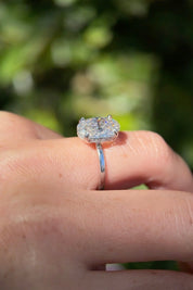 4.02ct F - VS1 Oval Lab Diamond Kayla - PBD Engagement Rings