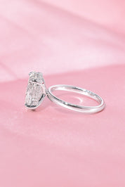 4.04ct F - VVS2 Oval Lab Diamond Kayla - PBD Engagement Rings