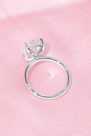 4.04ct F - VVS2 Oval Lab Diamond Kayla - PBD Engagement Rings