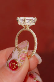 4.05ct E - VVS2 Emerald Lab Diamond Stephanie - PBD Engagement Rings