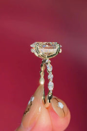 4.05ct E - VVS2 Oval Lab Diamond Rei - PBD Engagement Rings
