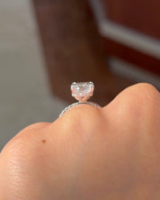 4.05ct E - VVS2 Radiant Lab Diamond Stephanie - PBD Engagement Rings