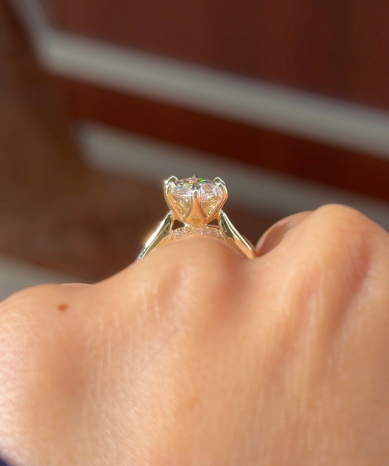 4.06ct F-VS1 Marquise Lab Diamond Hana - PBD Engagement Rings