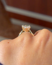 4.06ct F-VS1 Marquise Lab Diamond Hana - PBD Engagement Rings