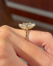 4.06ct F-VS1 Marquise Lab Diamond Hana - PBD Engagement Rings