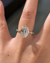 4.07ct D-VS1 Oval Lab Diamond Rei - PBD Engagement Rings