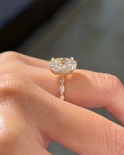 4.07ct D-VS1 Oval Lab Diamond Rei - PBD Engagement Rings