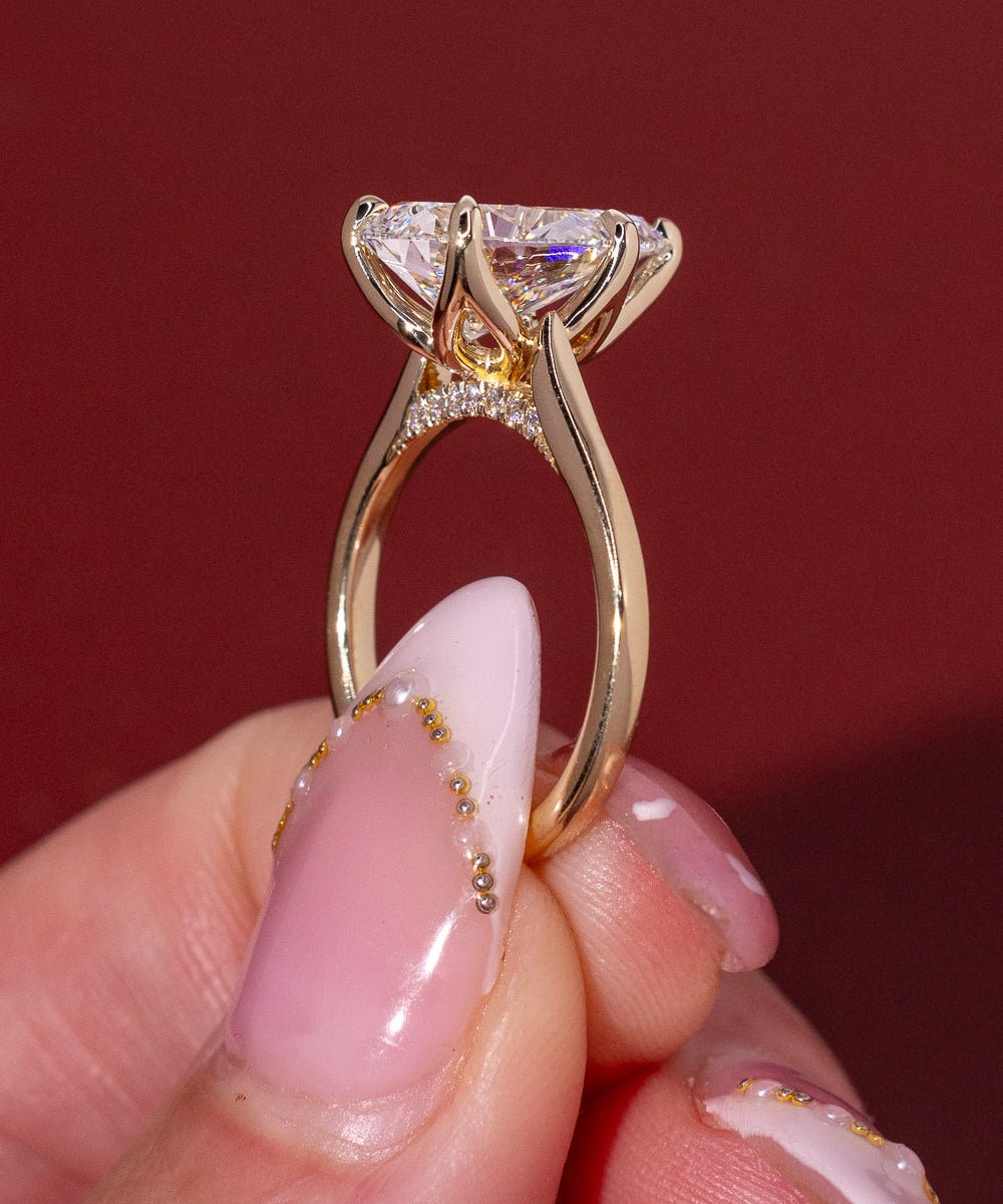 4.07ct E - VVS2 Pear Lab Diamond Hana - PBD Engagement Rings