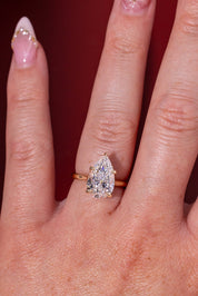 4.07ct E - VVS2 Pear Lab Diamond Hana - PBD Engagement Rings