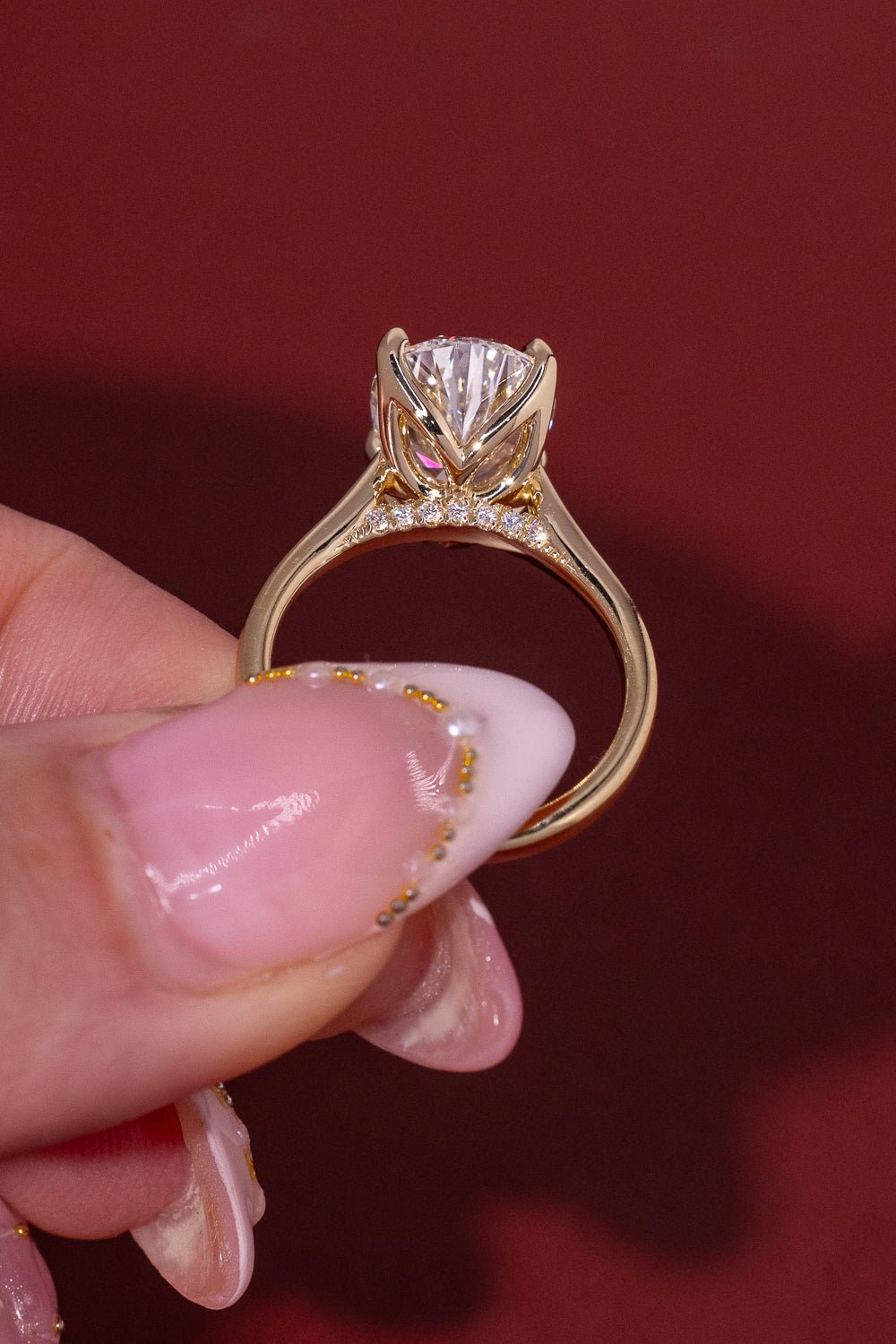 4.07ct E - VVS2 Pear Lab Diamond Hana - PBD Engagement Rings