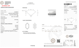 4.08 Carat D-VVS2 Hexagon Lab Grown Diamond - IGI (#127176)