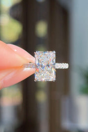 4.08ct D - VS1 Radiant Lab Diamond Stephanie - PBD Engagement Rings