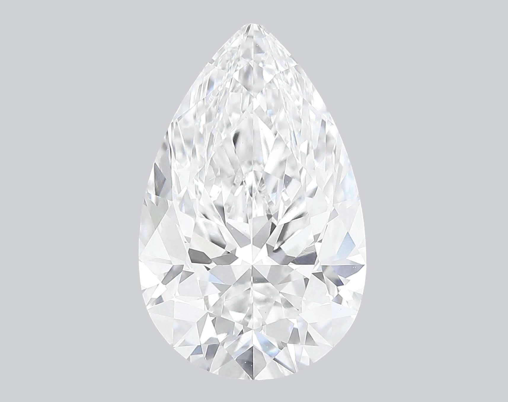 4.09 Carat E - VVS2 Pear Lab Grown Diamond - IGI (53581) - PBD Loose Diamond