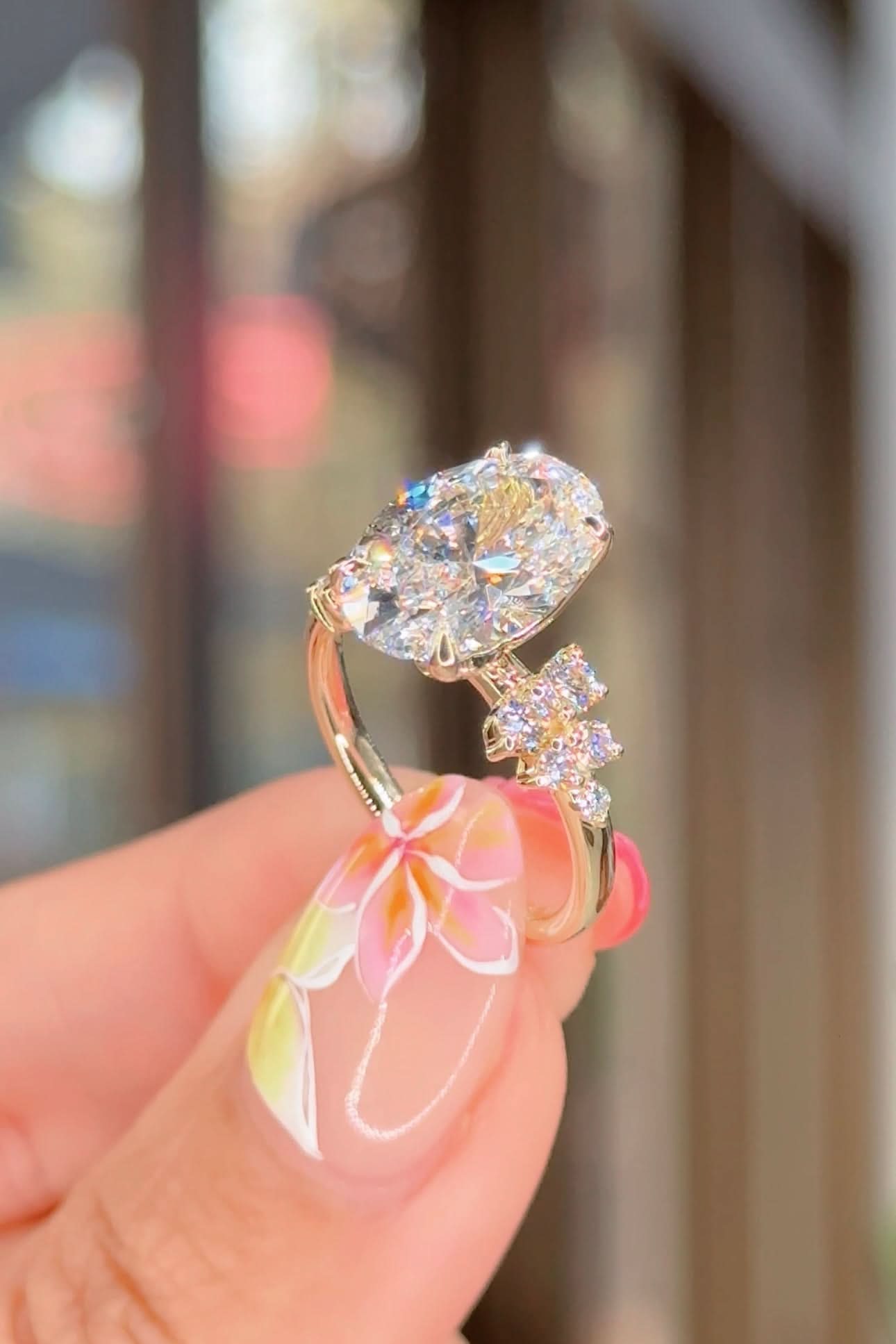 4.09ct D - VS1 Oval Lab Diamond Supernova - PBD Engagement Rings