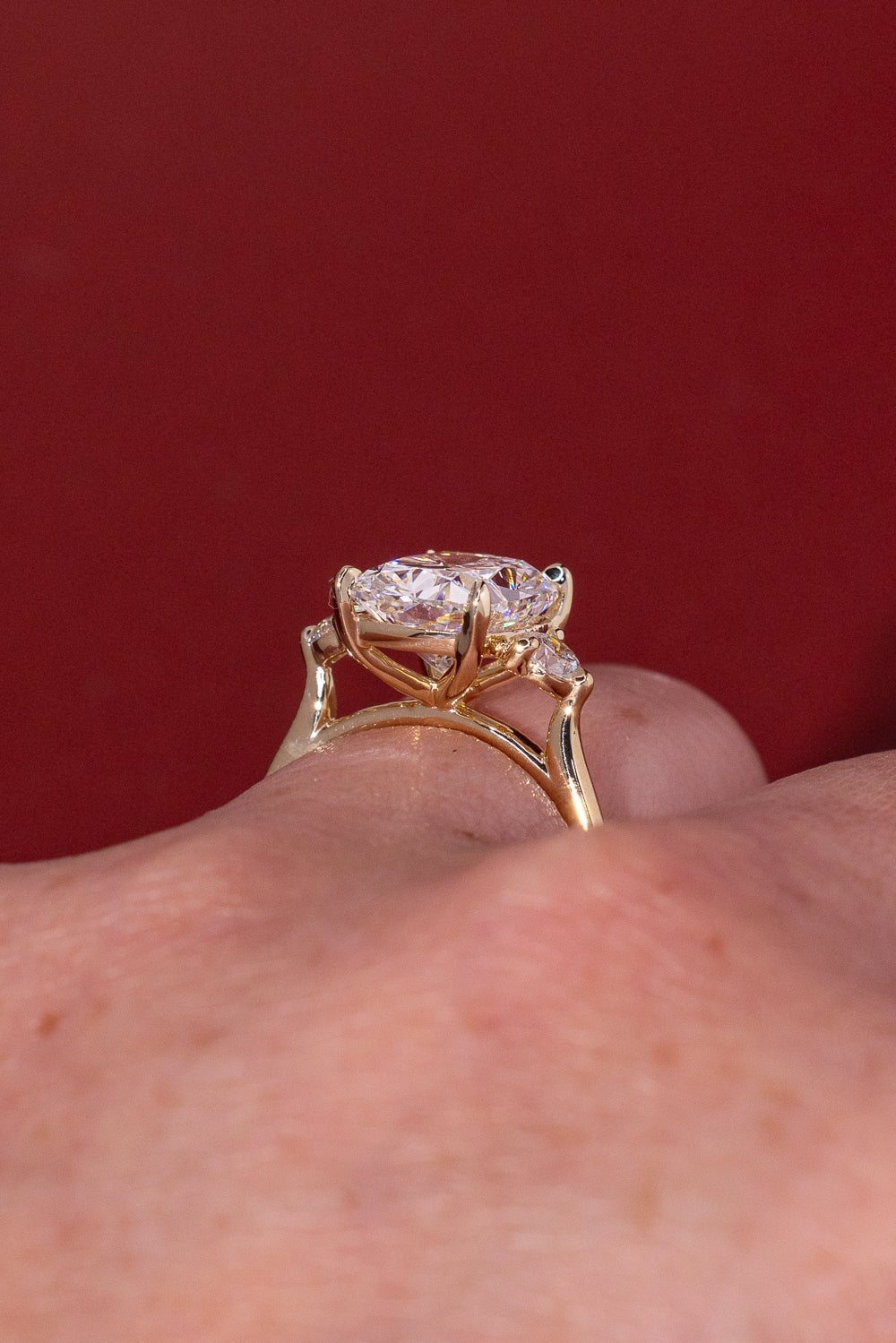 4.09ct F - VS1 Cushion Lab Diamond Meghan - PBD Engagement Rings