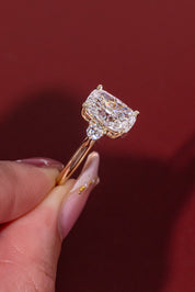 4.09ct F - VS1 Cushion Lab Diamond Meghan - PBD Engagement Rings