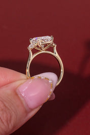 4.09ct F - VS1 Cushion Lab Diamond Meghan - PBD Engagement Rings