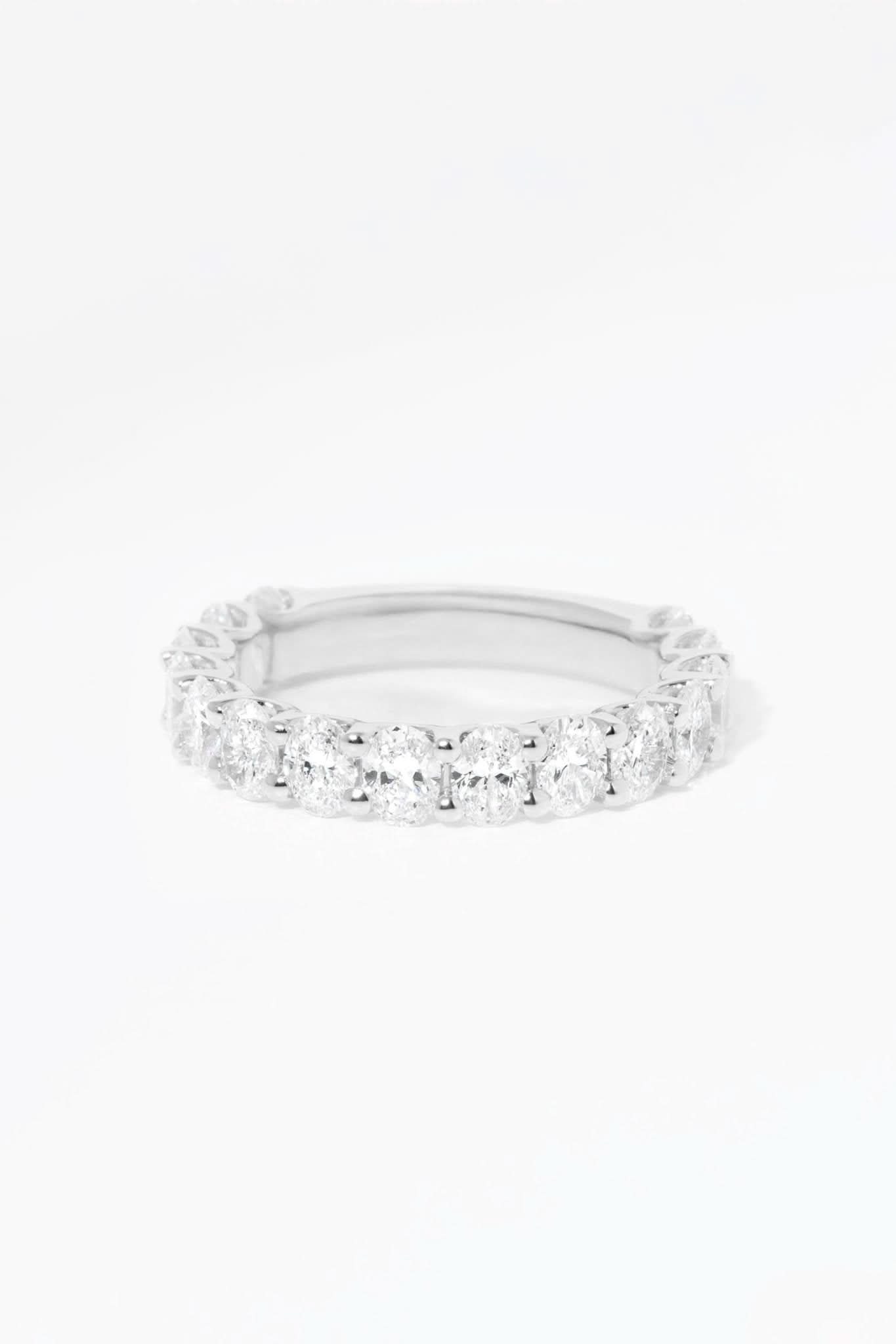 4.0mm Mini Oval Diamond Ring - PBD Rings