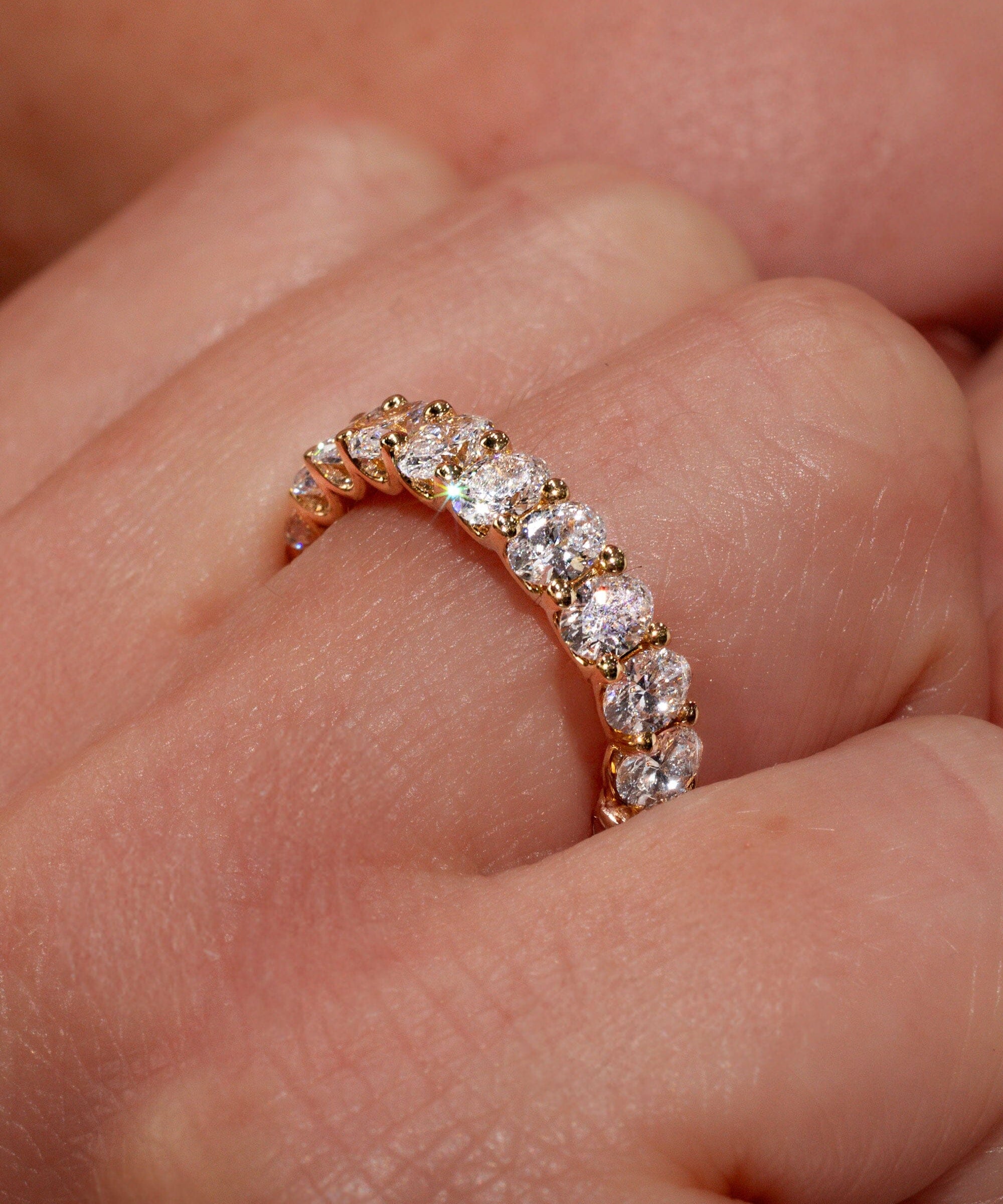 4.0mm Mini Oval Lab Diamond Ring Rings Princess Bride Diamonds 