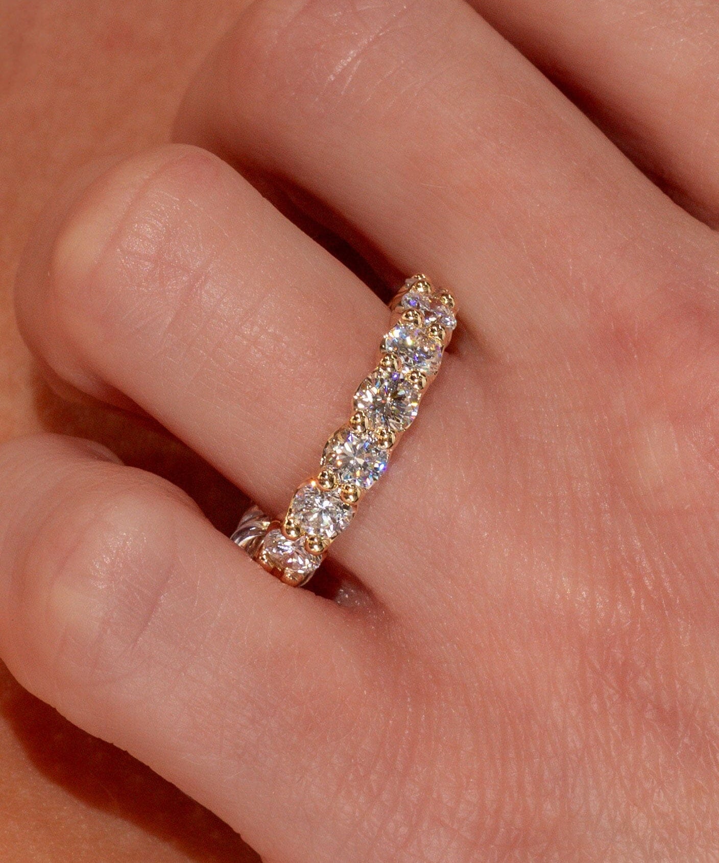 4.0mm Round Lab Diamond Ring Rings Princess Bride Diamonds 