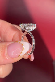 4.10ct D - VVS2 Emerald Lab Diamond Kayla - PBD Engagement Rings